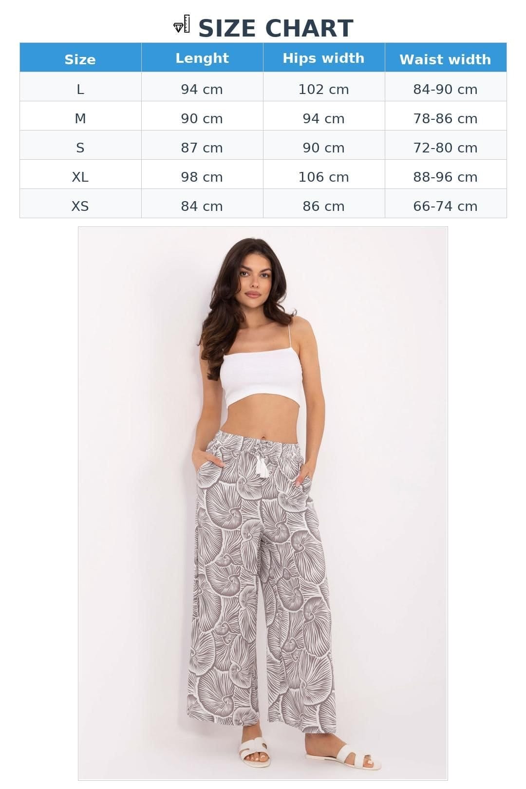 Love Lace Love Lace Women's Light Viscose High Waist Tie Wide Leg Trousers in Beige - 4