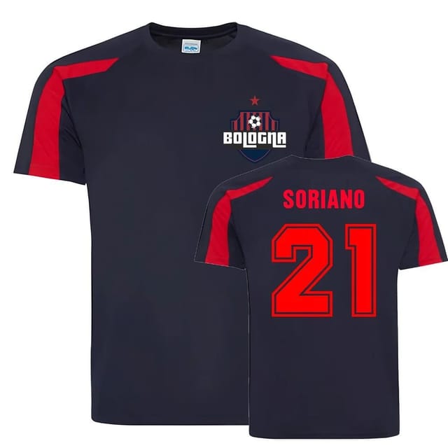 Bologna Bologna Men's Roberto Soriano Sports Training Jersey in Navy - 2
