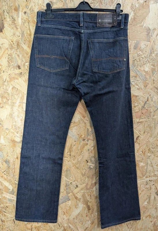 G-Star G-Star Jeans W34 L34 Navy Blue Denim Classic Straight Leg Neppy Button Fly