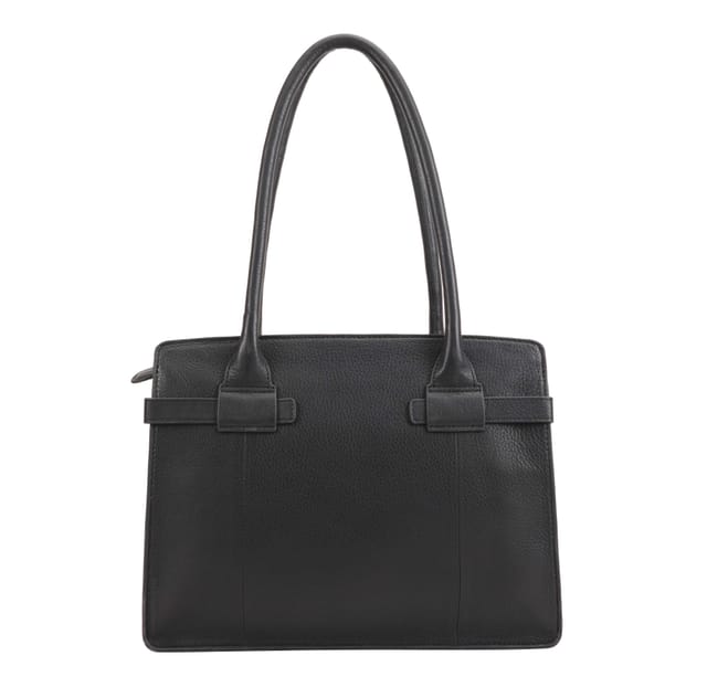 Paul Costelloe Paul Costelloe Women's Tirso Leather Shoulder Bag in Black - 3