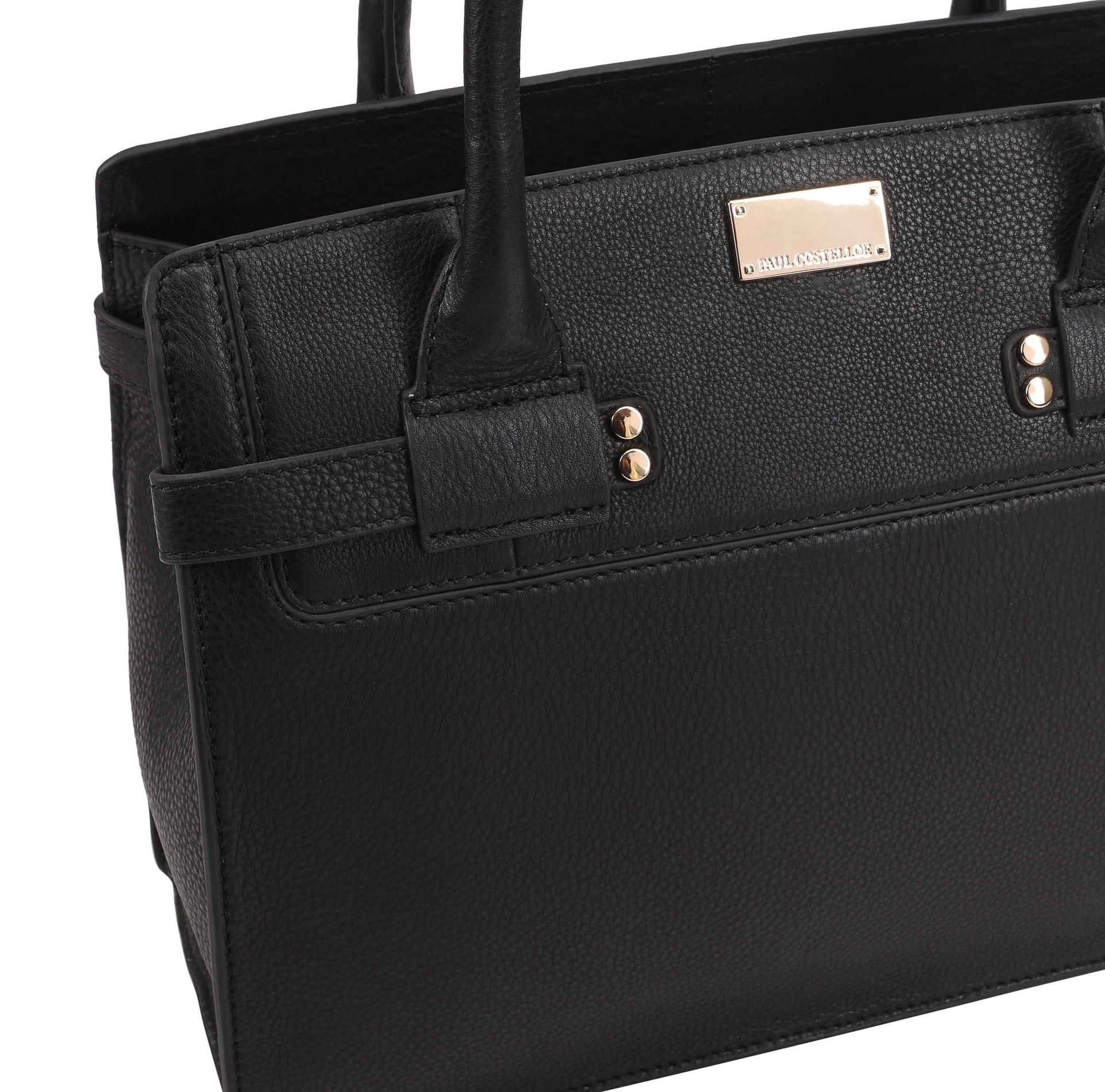 Paul Costelloe Paul Costelloe Women's Tirso Leather Shoulder Bag in Black - 4