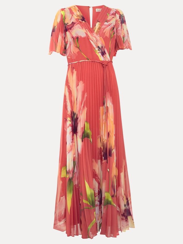 Phase Eight Phase Eight Women's Abigail Wrap Dress in Coral - 2