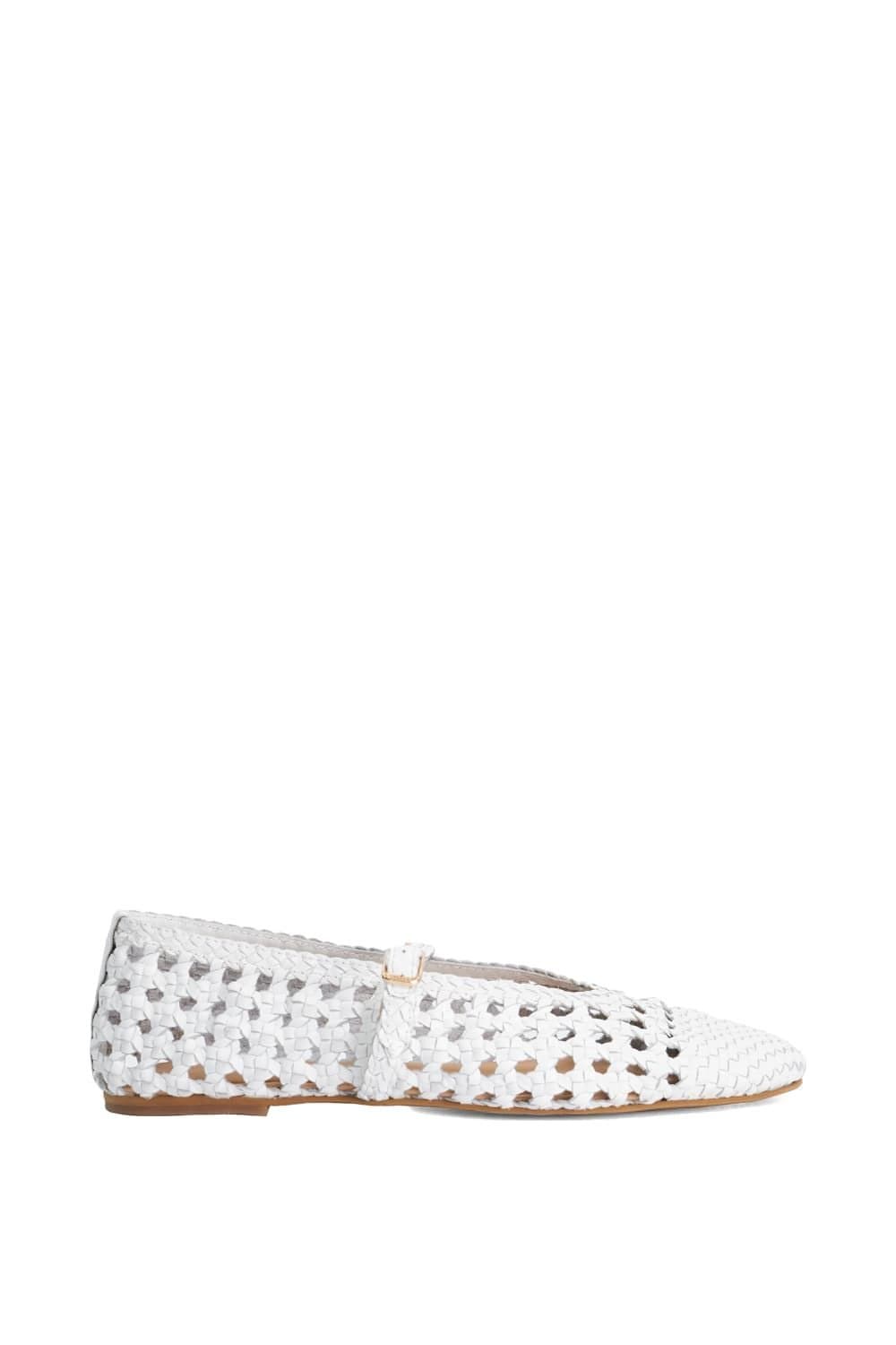 Dune London Dune London Women's 'Hazella' Leather Mary Janes in White