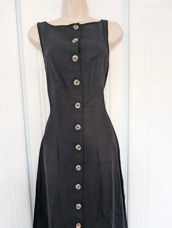 ASOS ASOS Design button down maxi dress in black size 6