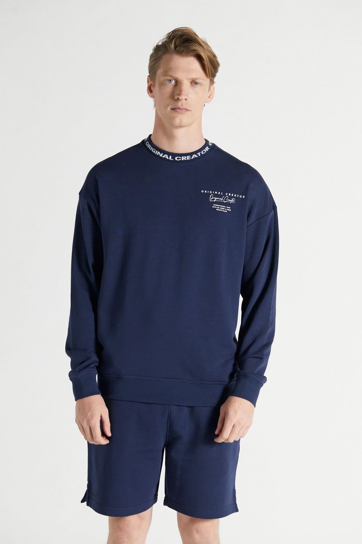 Original Creator Original Creator Men's Tour Sweatshirt in Blue