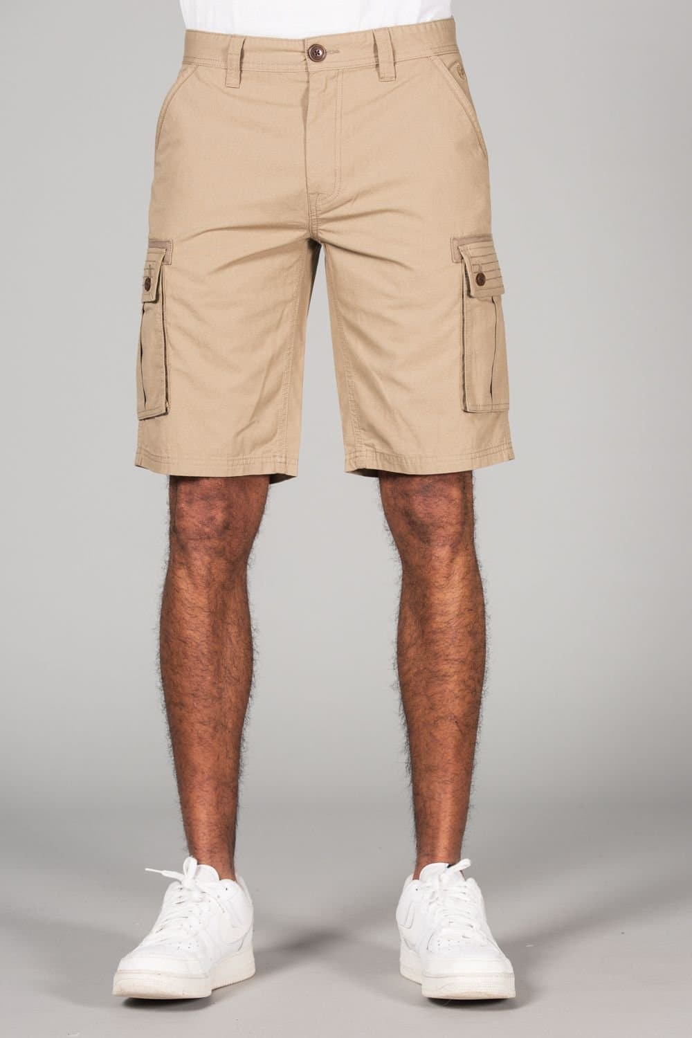 Tokyo Laundry Tokyo Laundry Men's Cotton Cargo-Style Short with Pockets in Stone