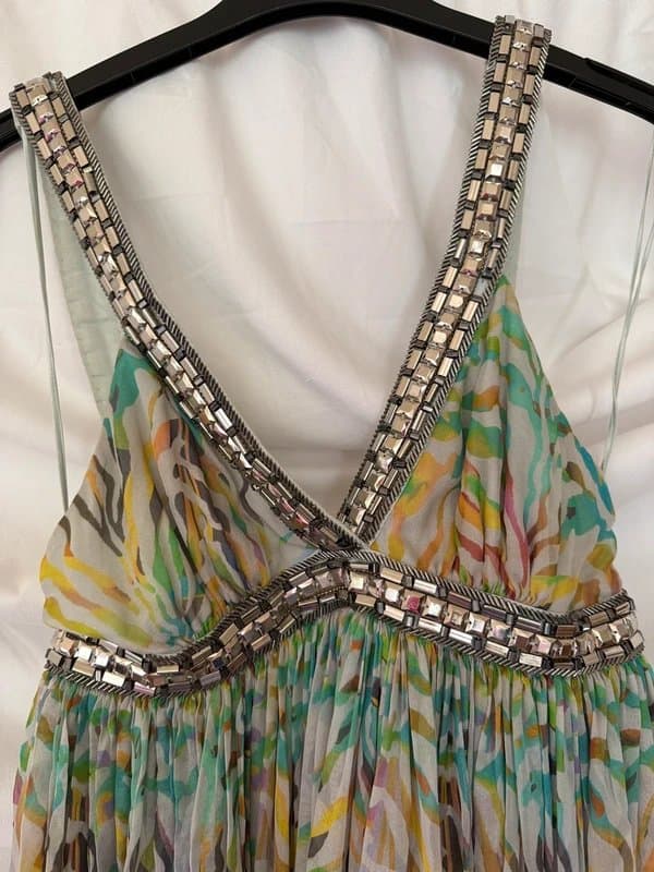 Matthew Williamson Matthew Williamson RTW Silk Embellished Maxi Dress – UK 8