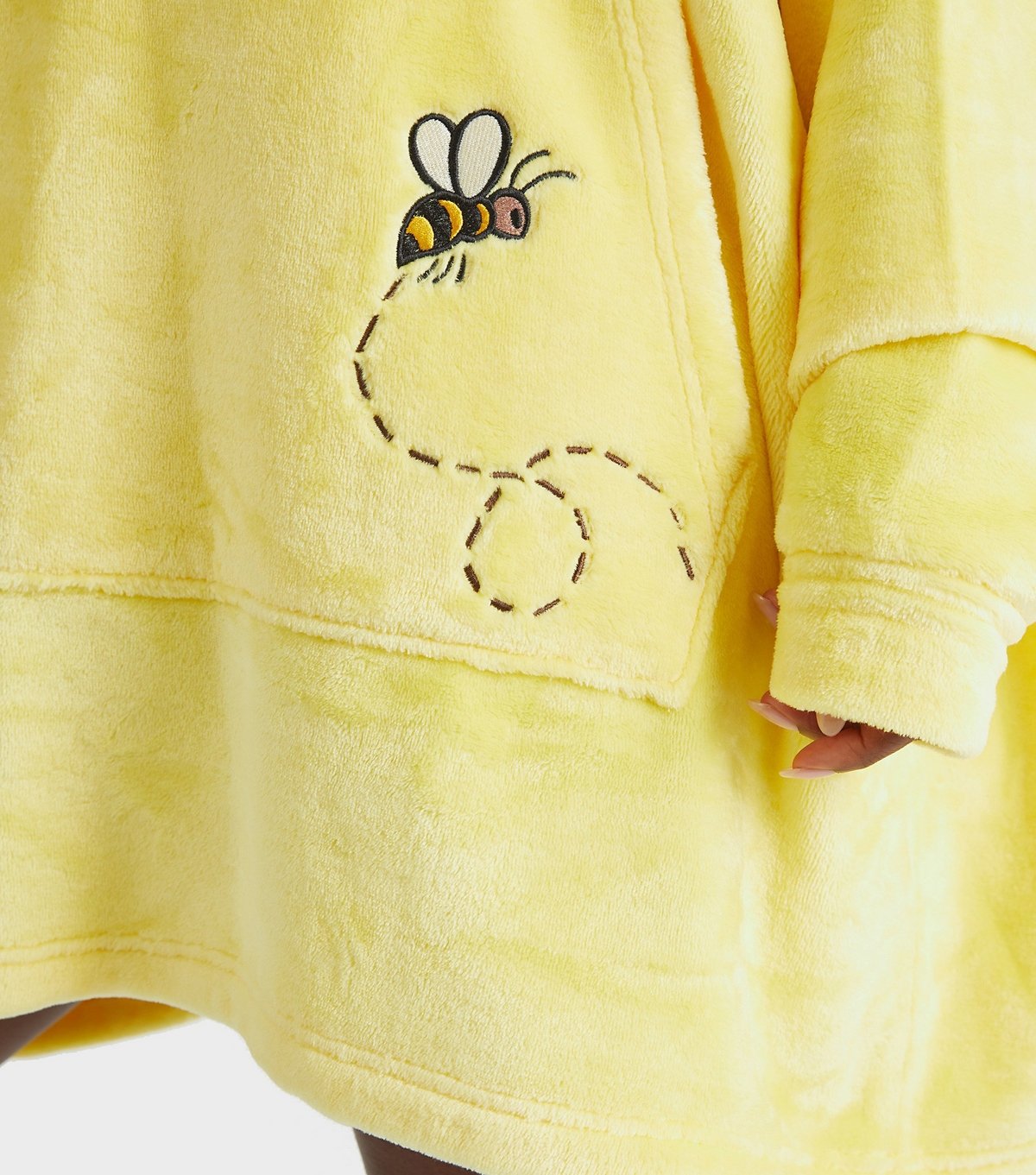 Skinnydip Women's Light Yellow Winnie the Pooh Fleece Blanket Hoodie Skinnydip New Look - 3