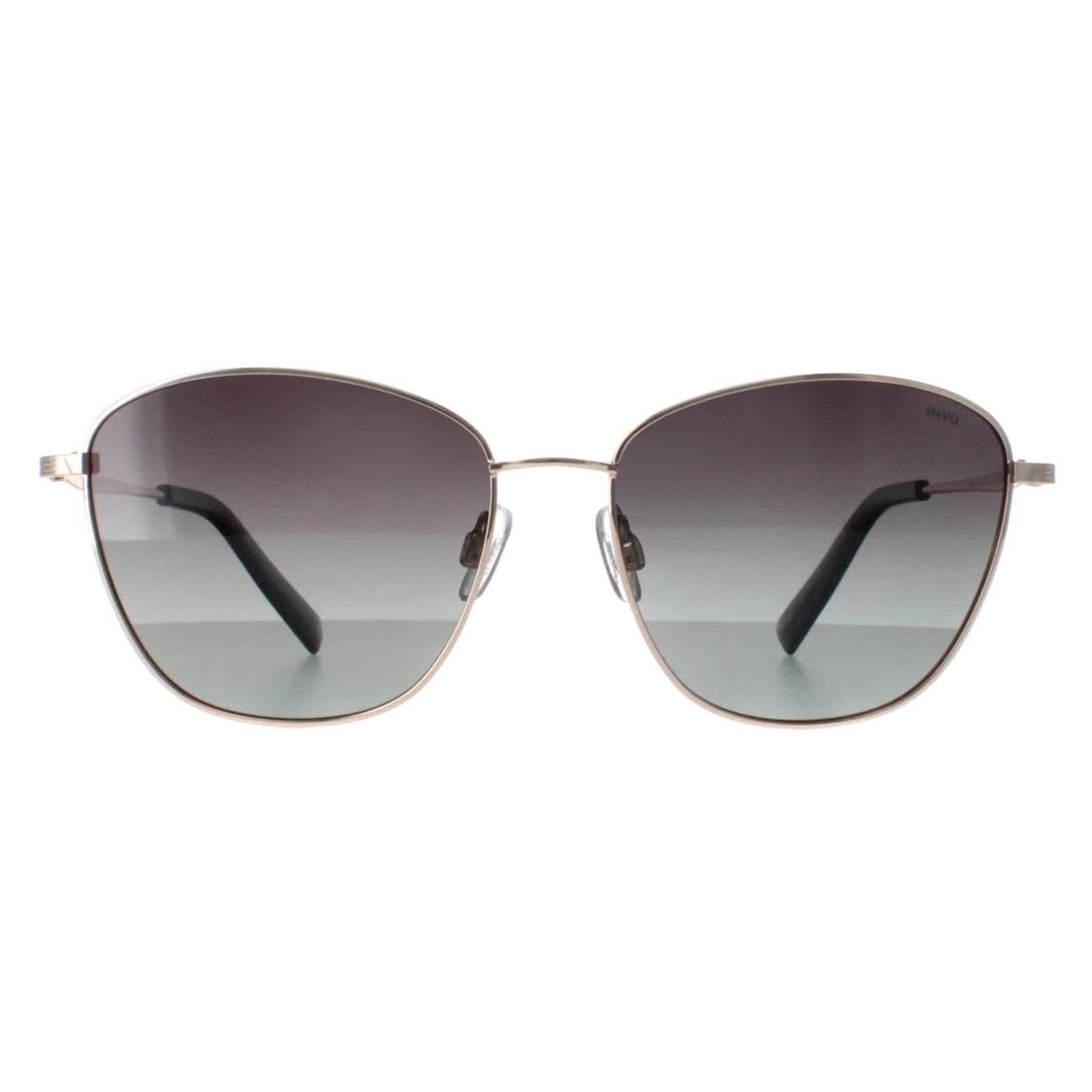 INVU INVU Women's Butterfly Gold Grey Polarized B1119