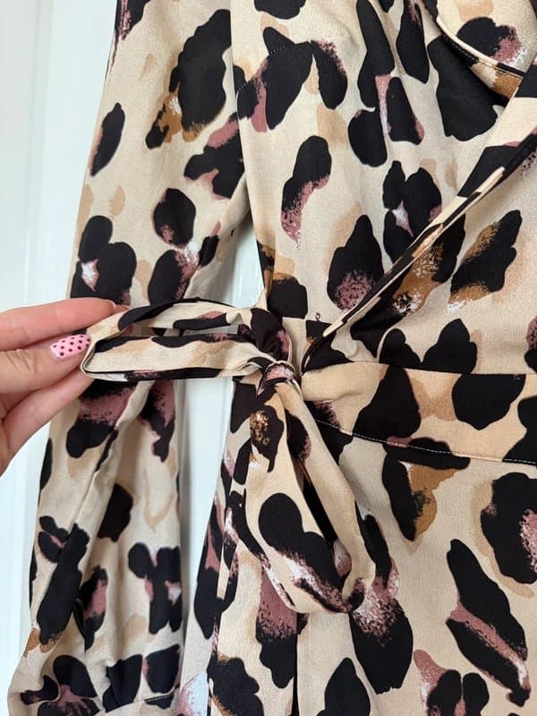 Never Fully Dressed Never Fully Dressed leopard print wrap dress