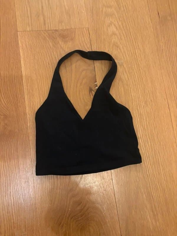 ASOS Halter neck black top