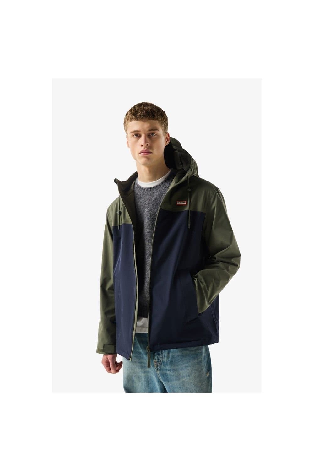 Hunter Hunter Men's Original Block Waterproof Jacket in Dark Green