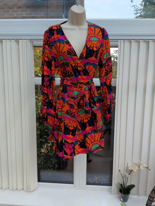 Never Fully Dressed Disco Groove wrap dress