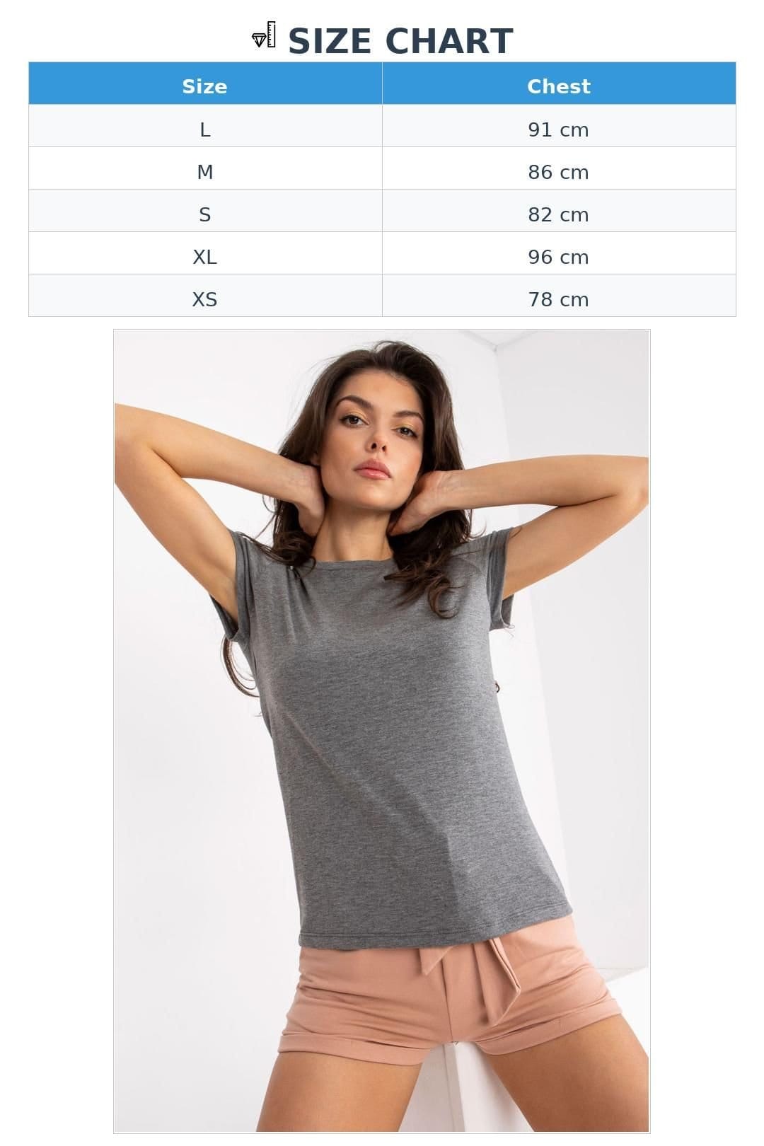 Love Lace Love Lace Women's Everyday Short Sleeve Round Neck T-Shirt in Grey - 4