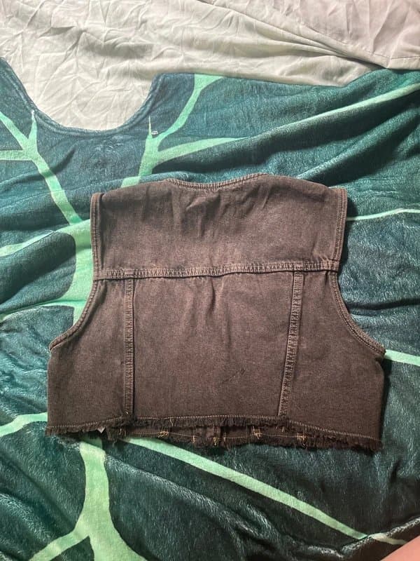 Bershka Bershka brown vest button top waistcoat