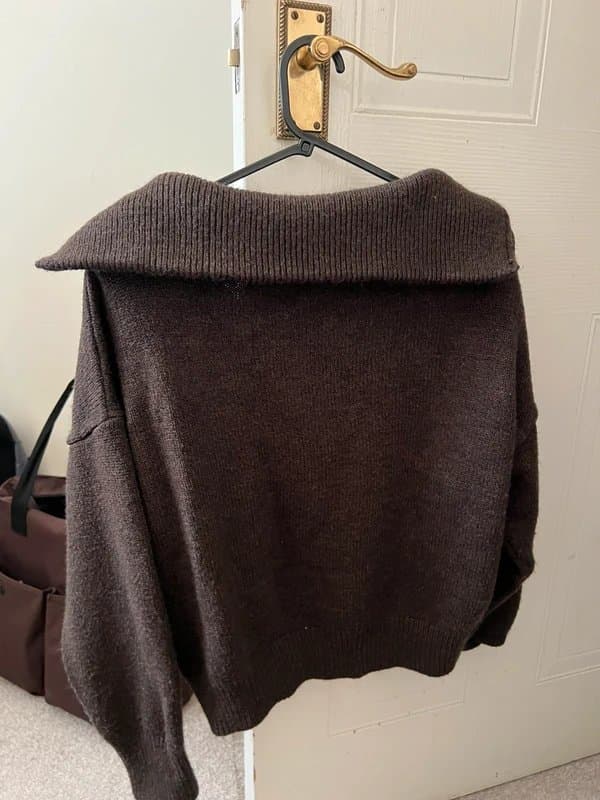 Topshop Topshop Brown cropped sweater/knit top