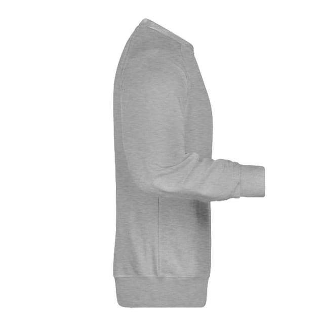 James and Nicholson James and Nicholson Men's Plain Sweatshirt in Grey - 3