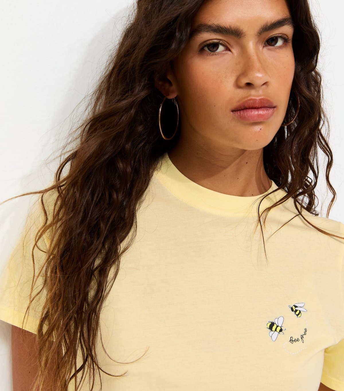 New Look New Look Light Yellow Bee Print T-Shirt