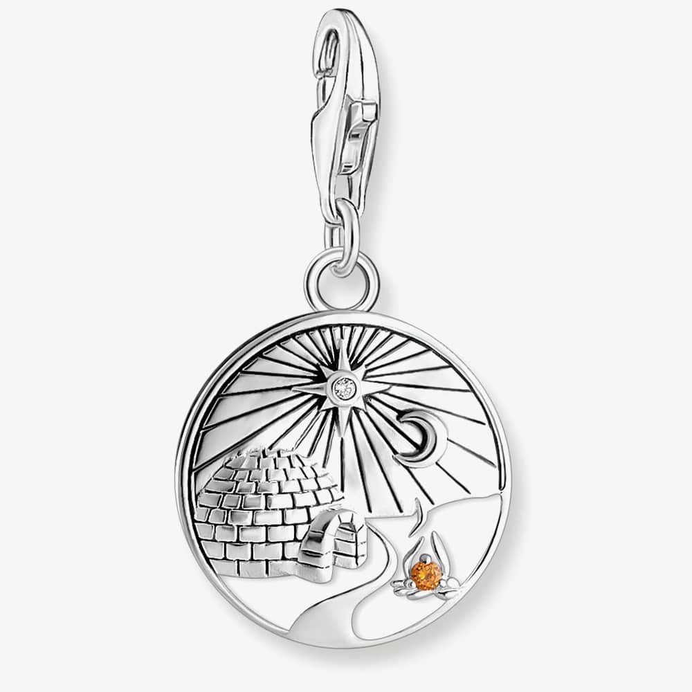 Thomas Sabo THOMAS SABO Women's Silver Igloo Dangle Charm 2060-473-7 - 1