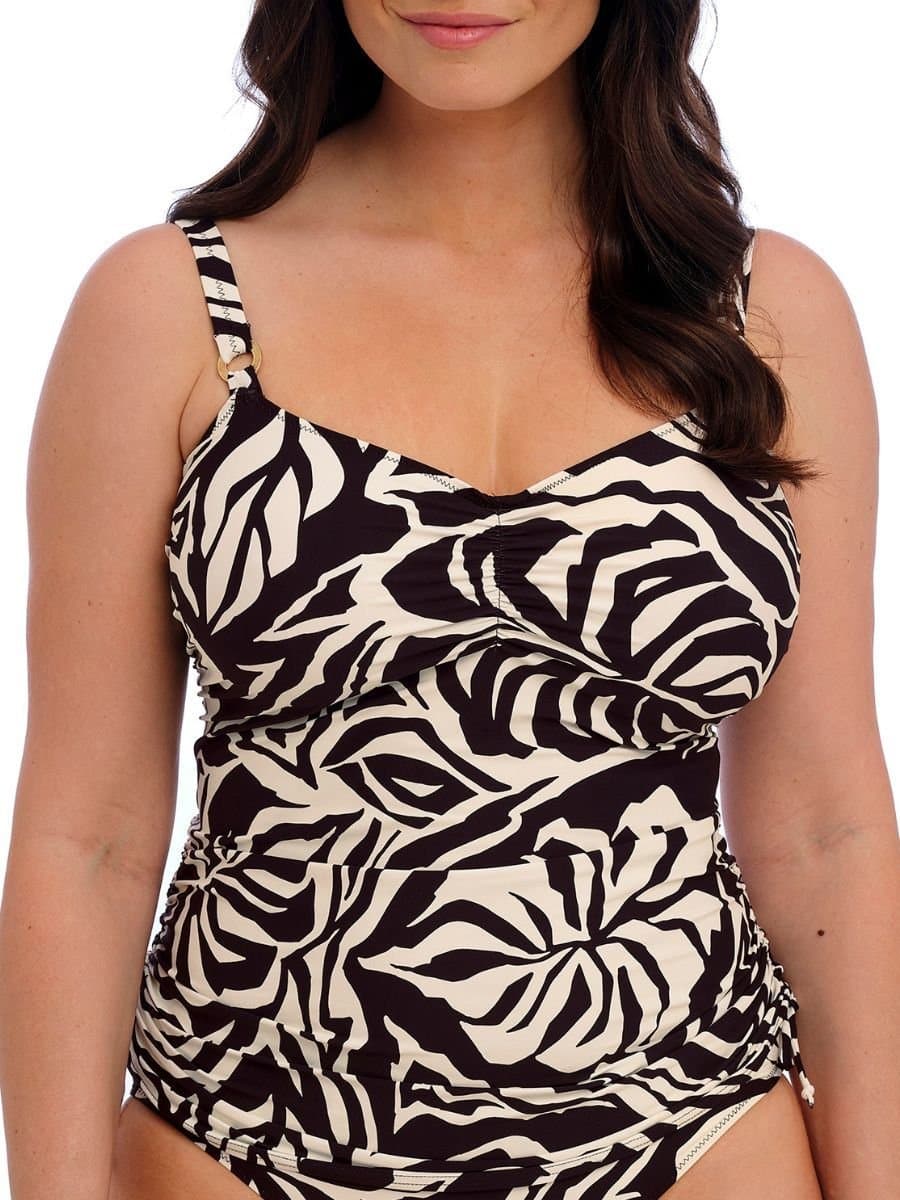 Fantasie Fantasie Black Zebra Print Tankini Top