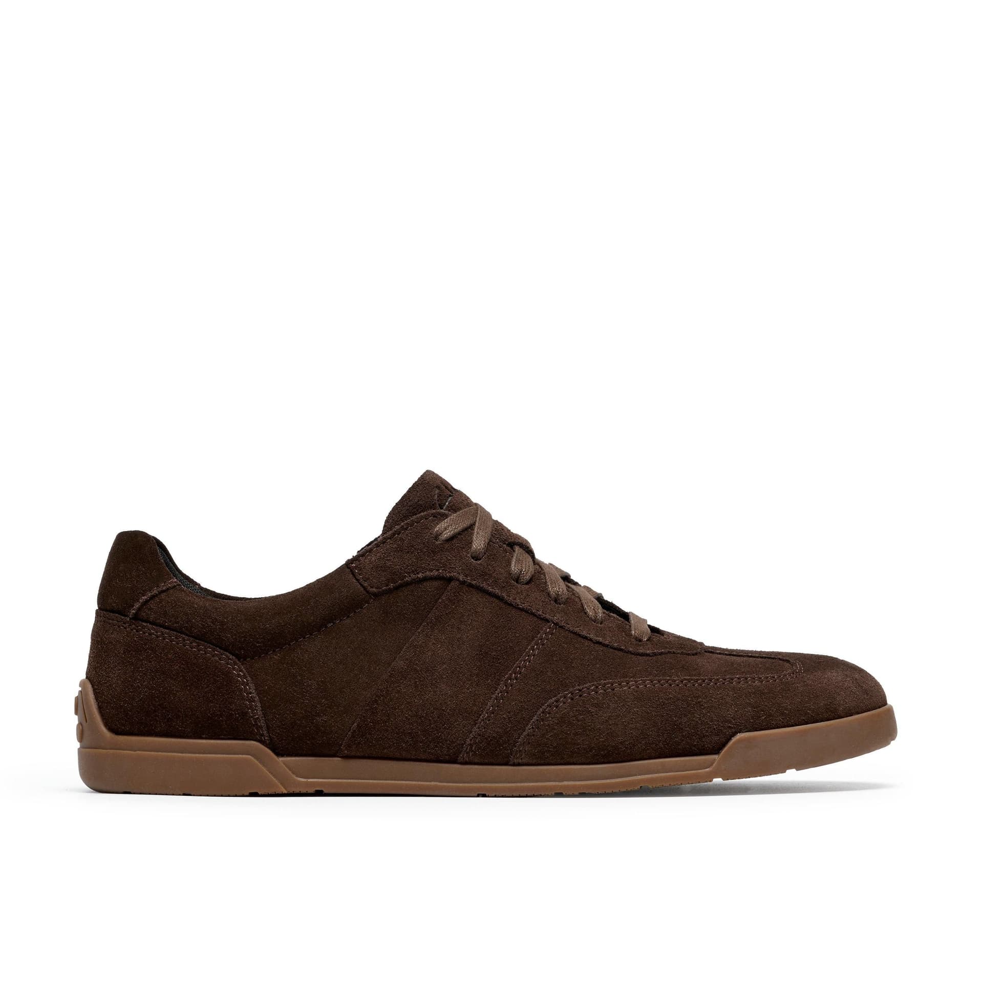 Clarks Clarks Men's Henton Lo Brown Suede Trainers, Lace Up