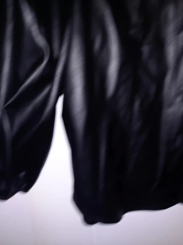 New Look Black Faux Leather Top Blouse