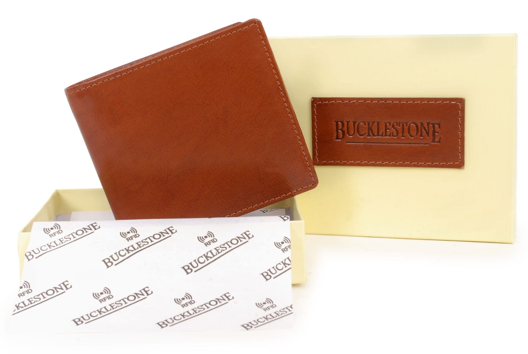Bucklestone Bucklestone Men's Oxford Slim Wallet in Tan - 4