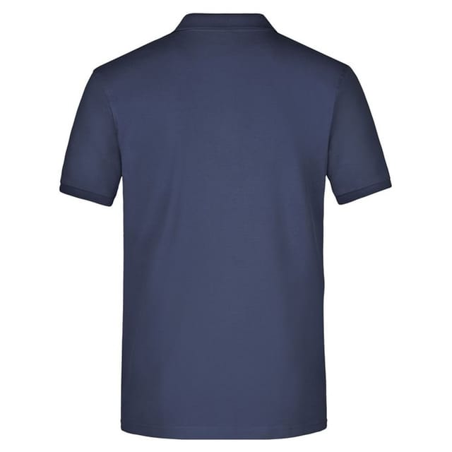 James and Nicholson James and Nicholson Men's Piqué Elasticated Polo Shirt in Navy - 2