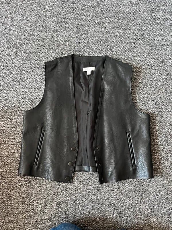ASOS fake leather vest