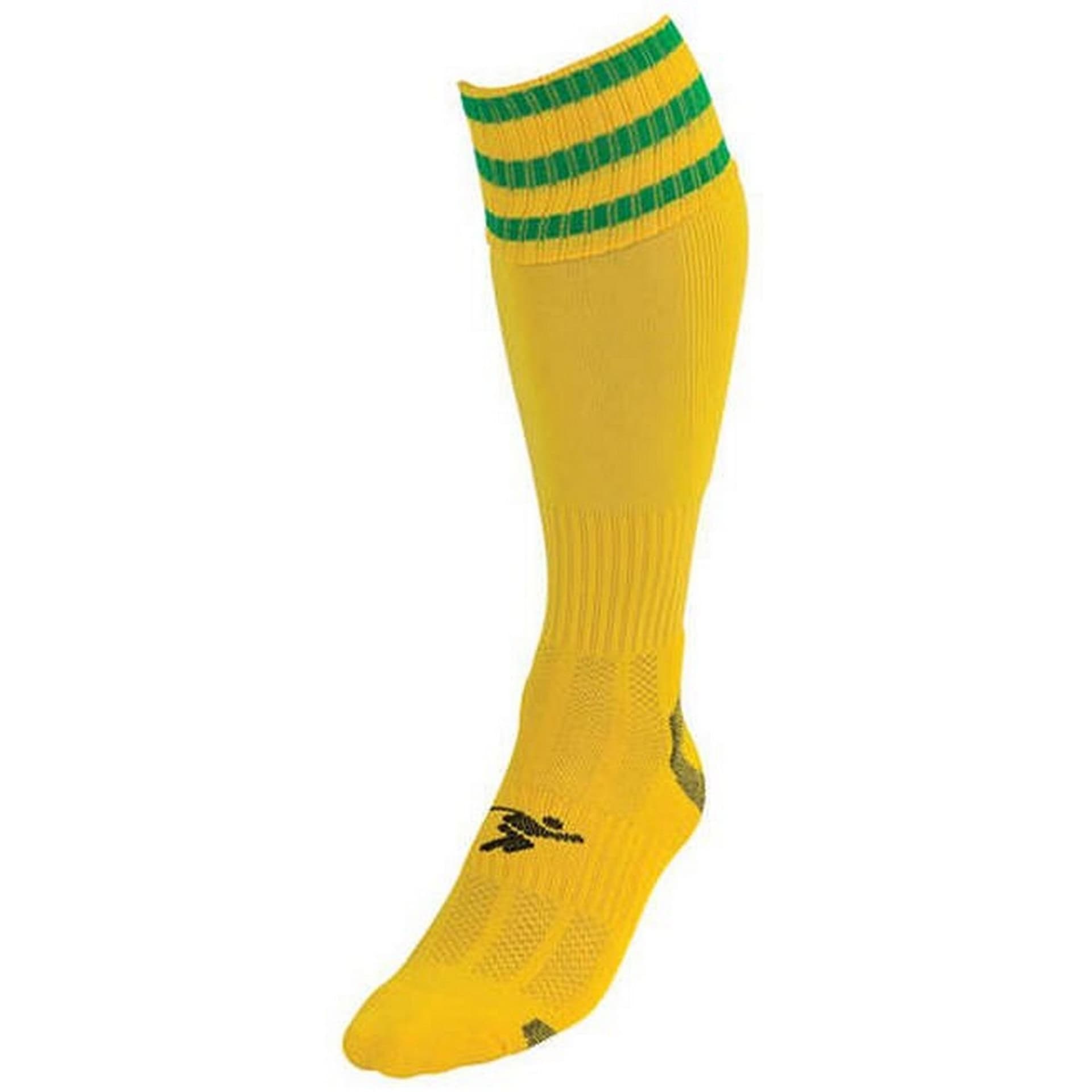 Precision Precision Men's Bright Yellow 3 Stripe Pro Football Socks