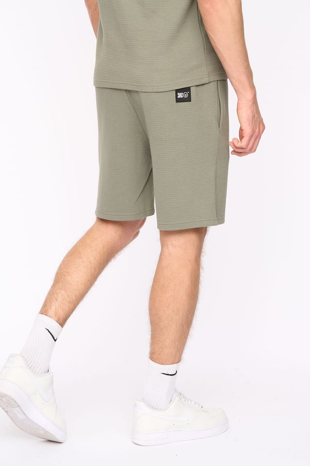 Duck&Cover Duck&Cover Men's Topfield Comfortable Textured Everyday Shorts in Olive - 2