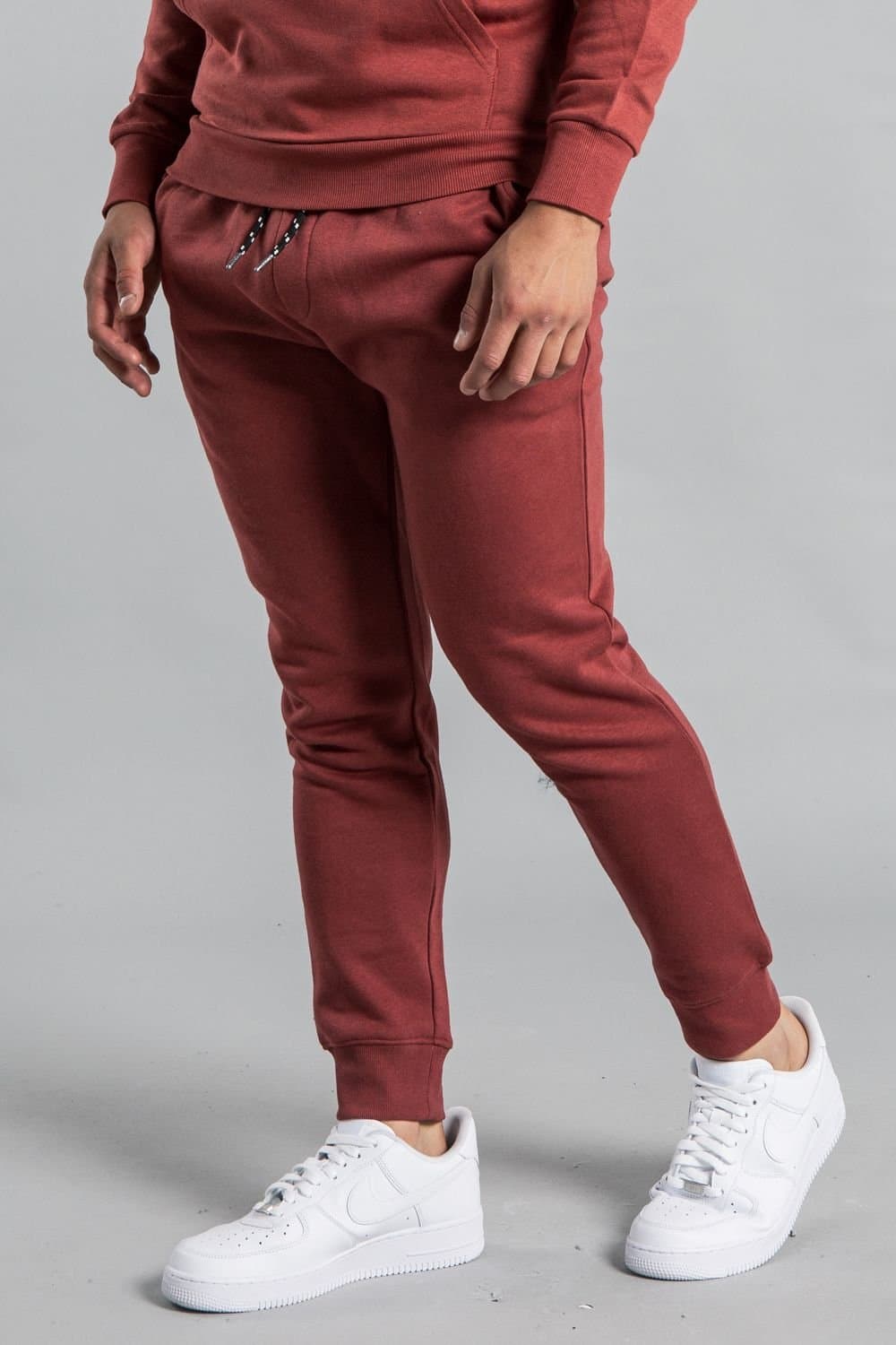 Tokyo Laundry Tokyo Laundry Men's Cotton Blend Staple Drawstring Joggers in Red