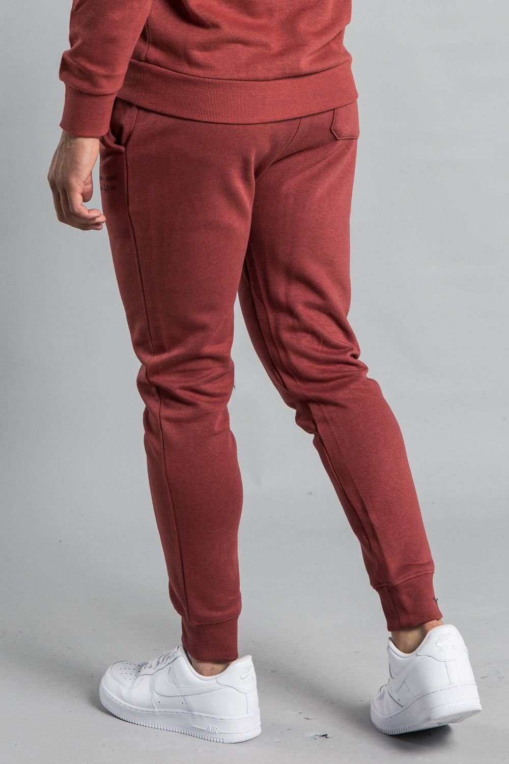 Tokyo Laundry Tokyo Laundry Men's Cotton Blend Staple Drawstring Joggers in Red - 2