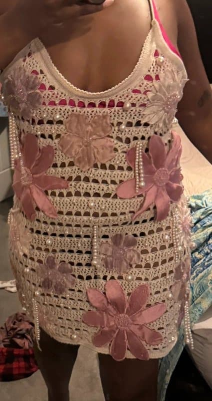 ASOS ASOS Luxe crochet cami mini dress