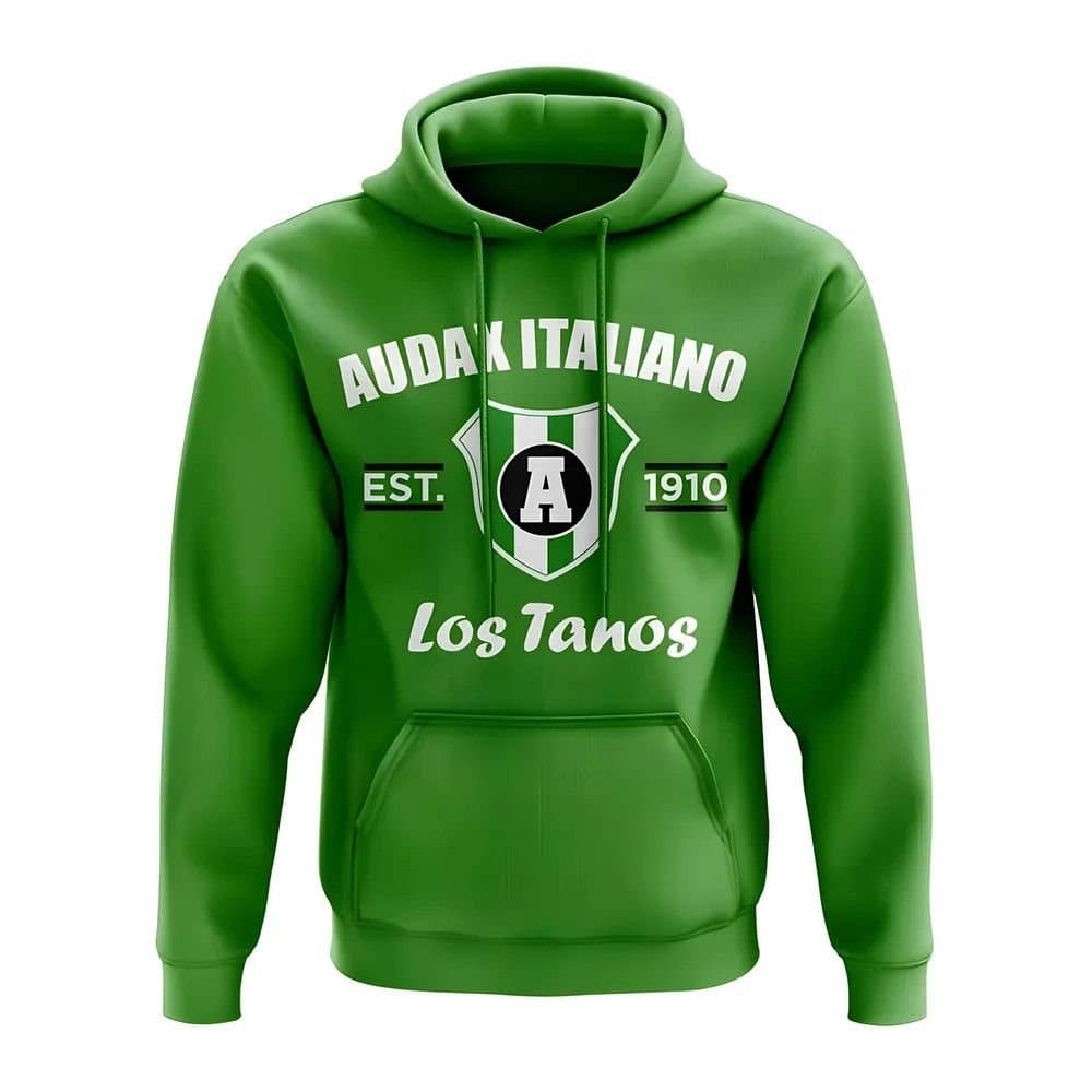 Audax Italiano Audax Italiano Men's Personalised Established Football Hoody in Green