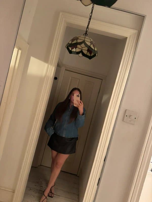 ASOS Leather mini skort