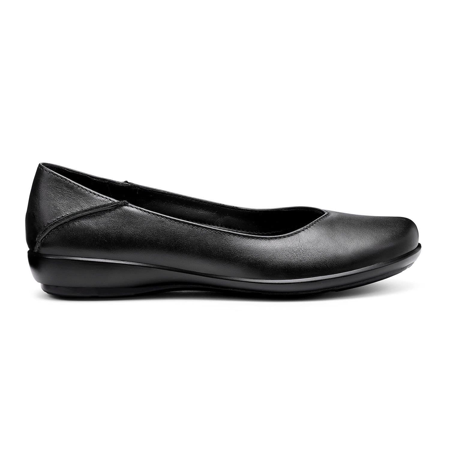Hotter Hotter Women's Wide Fit 'Birdie' Ballerina Pumps in Black
