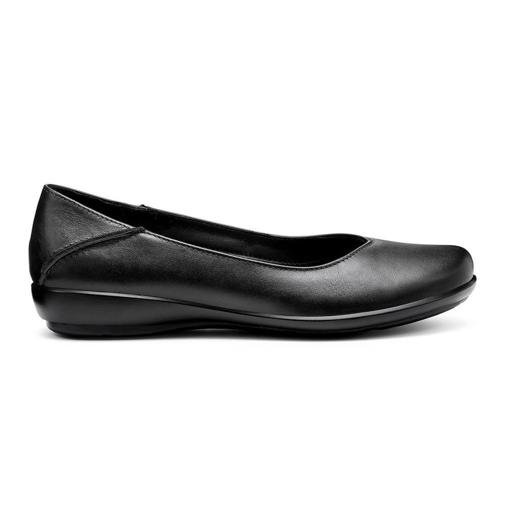 Hotter Hotter Women's Wide Fit 'Birdie' Ballerina Pumps in Black - 2