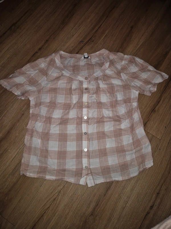 M&Co Women's spring summer short sleeve shirt size 12