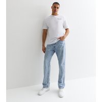 jack & jones Men's Blue Regular Straight Leg Jeans Jack & Jones New Look - 3