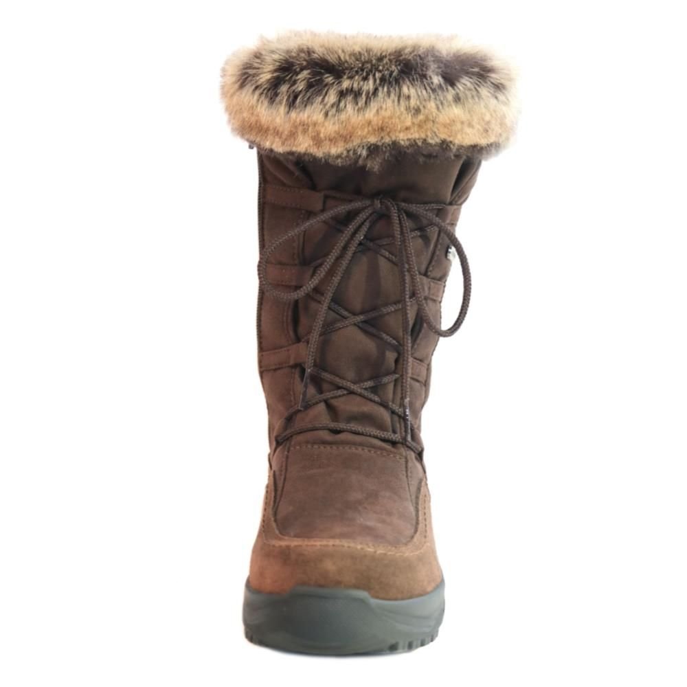 Mammal Mammal 'Bella' Cosy Women's Winter Boots with Flip-over Ice Grips in Brown - 2