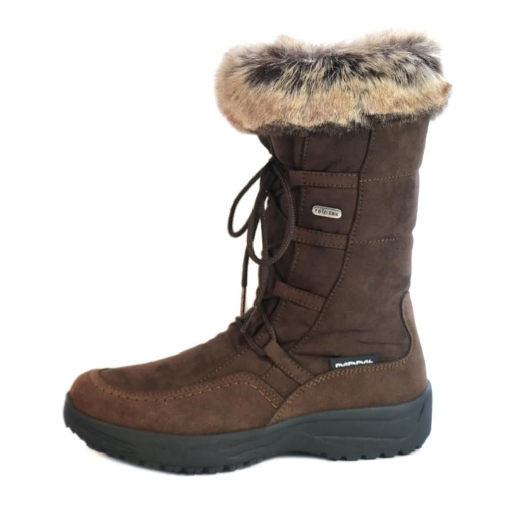 Mammal Mammal 'Bella' Cosy Women's Winter Boots with Flip-over Ice Grips in Brown - 4