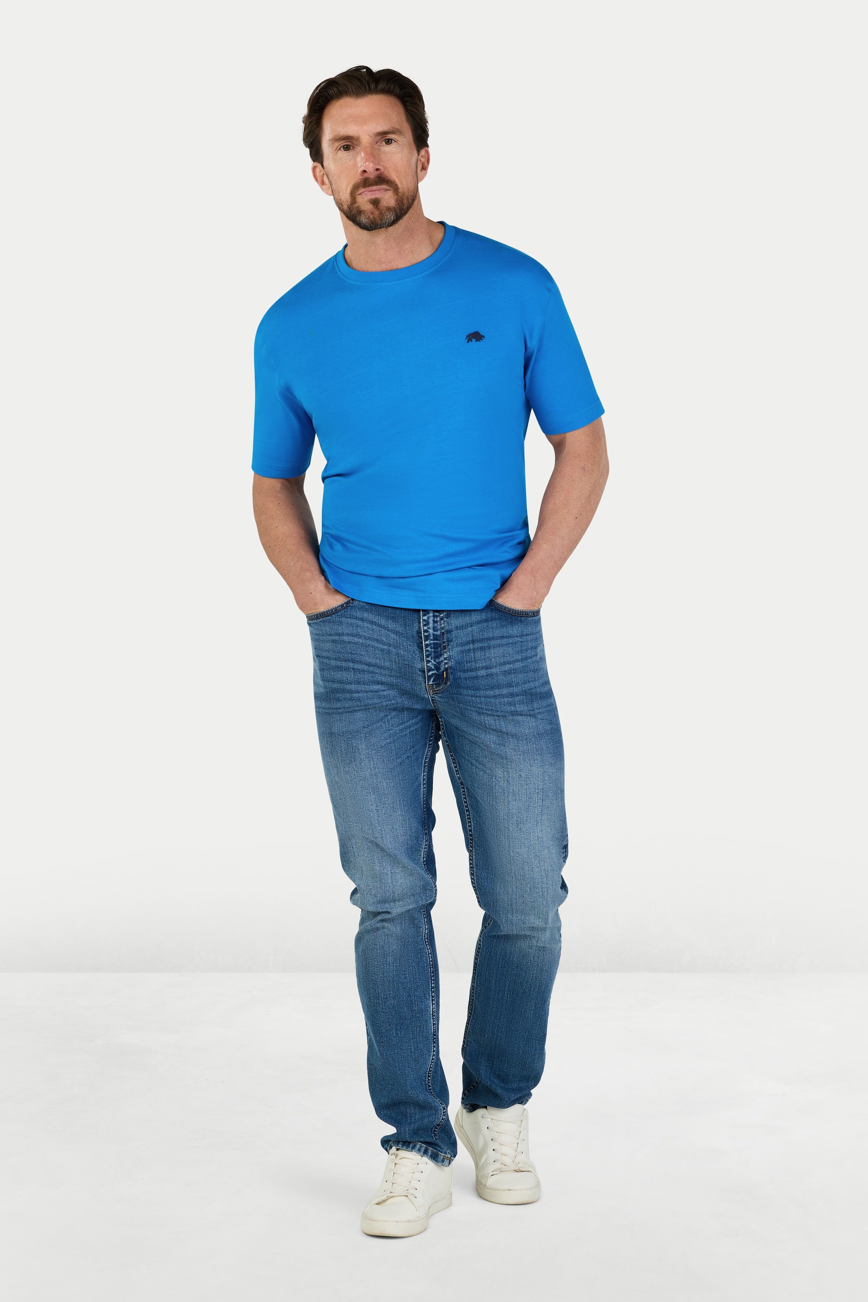 raging bull Raging Bull Men's Classic T-Shirt in Bright Blue - 2