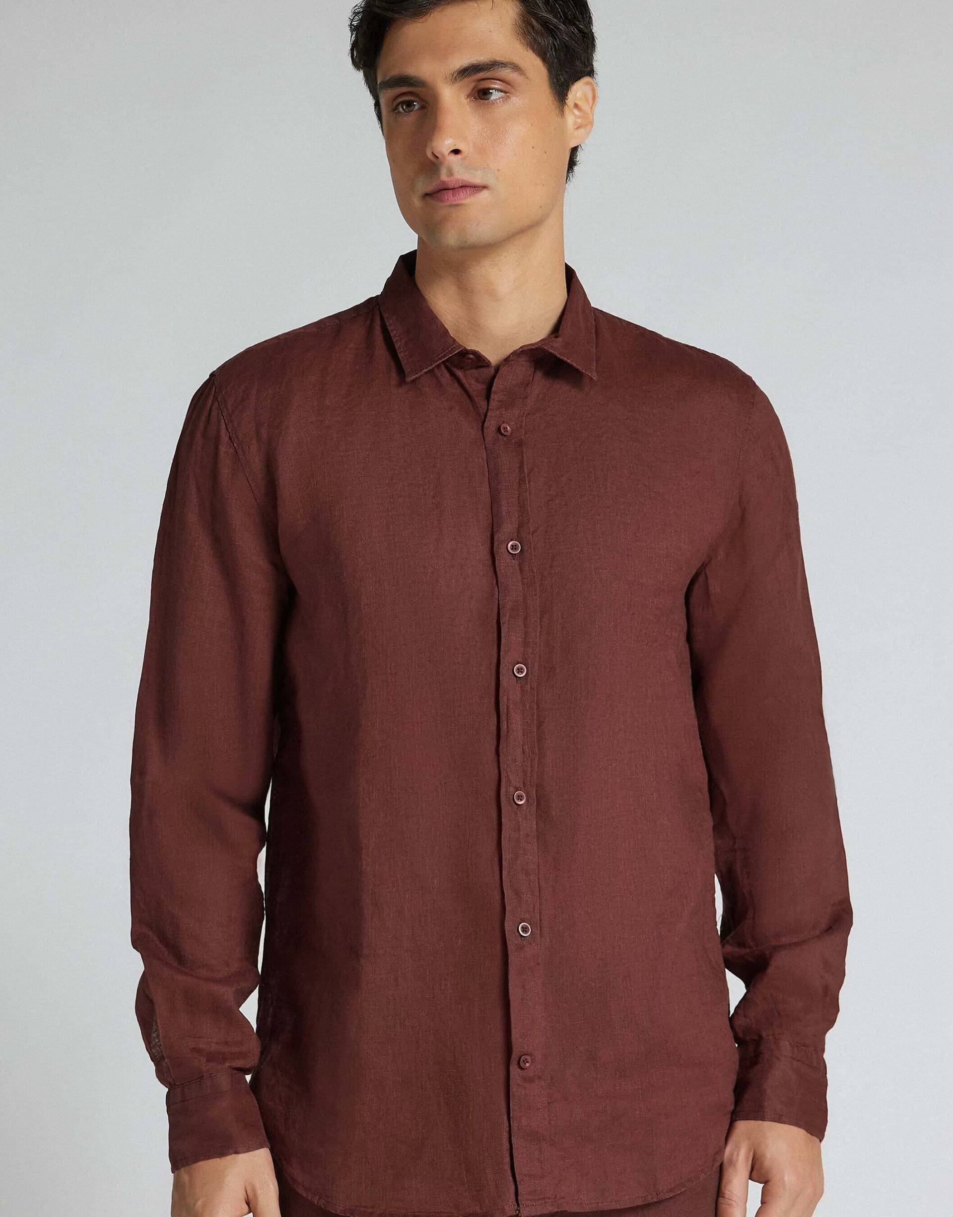 ASOS ASOS Intimissimi 100% Linen Red Shirt