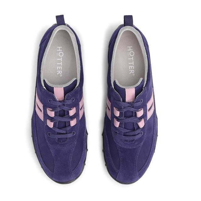 Hotter Hotter Women's Wide Fit 'Leanne II' Trainers in Purple - 3
