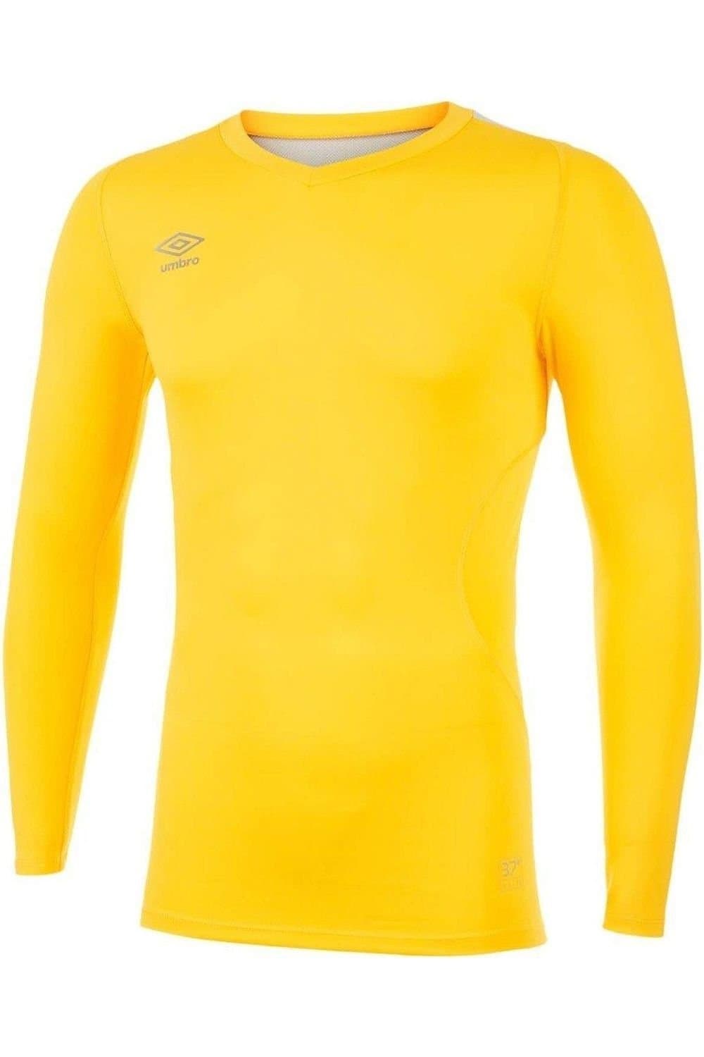 Umbro Umbro Men's Elite V Neck Base Layer Top in Yellow