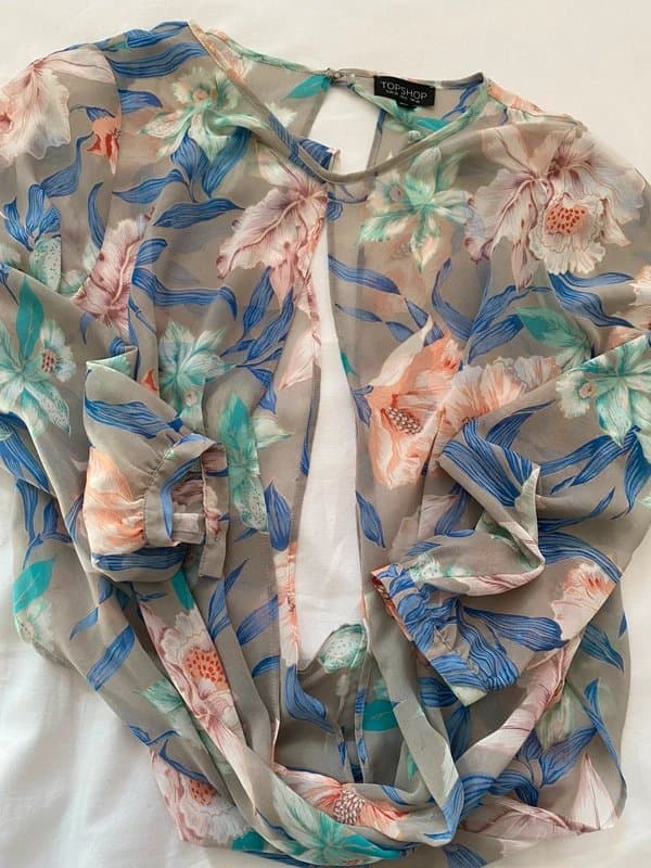 Topshop Floral blouse