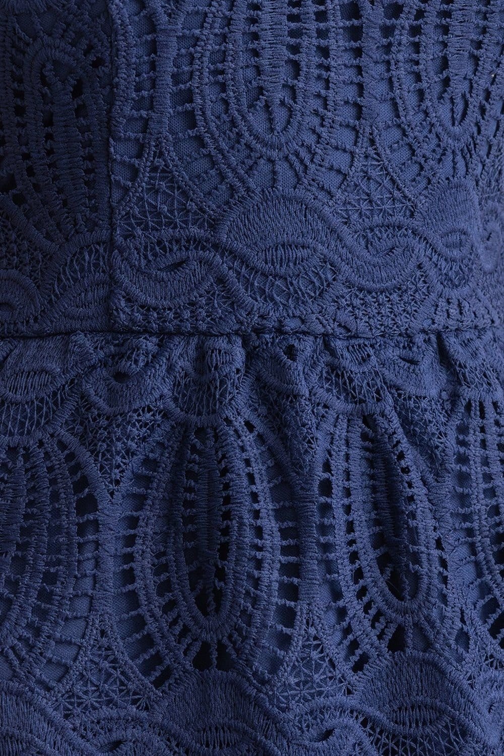 Klass. Klass. Women's Bandeau Crochet Lace Maxi Dress in Midnight - 4