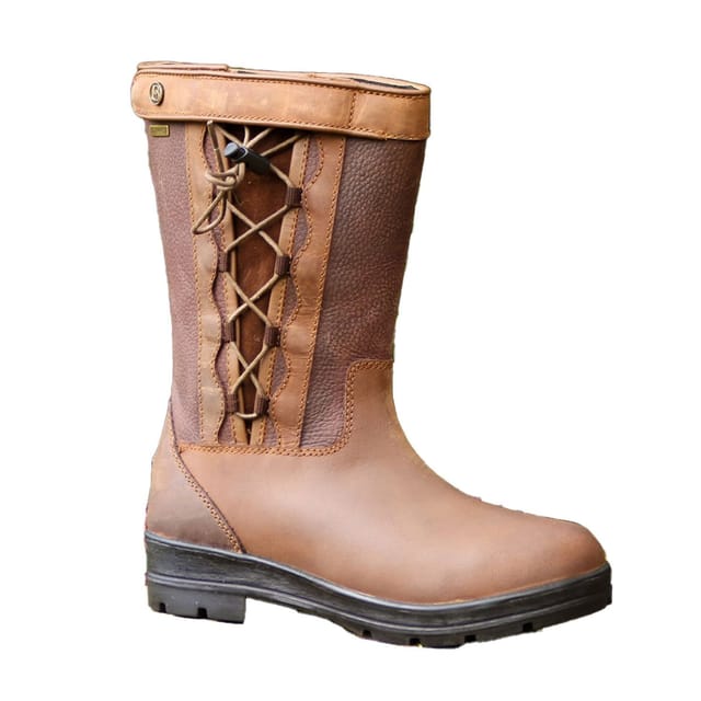Brogini Brogini Women's Tetbury Grain Leather Country Boots in Brown - 2