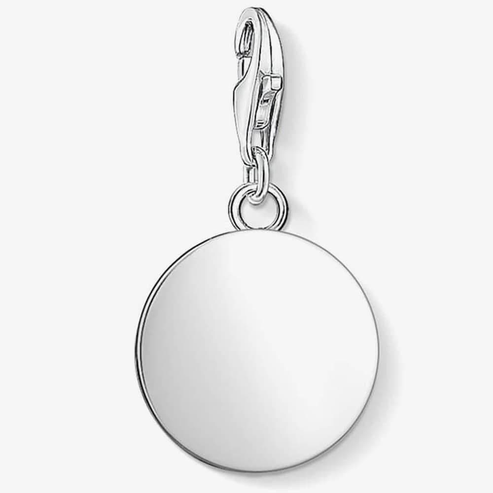 Thomas Sabo THOMAS SABO Women's Silver Round Disc Charm 1428-001-21
